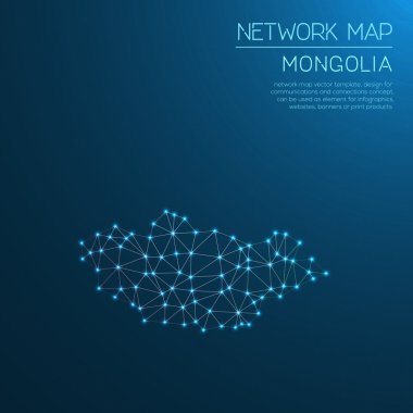 Moğolistan ağ haritası.