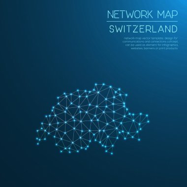 İsviçre ağ haritası.