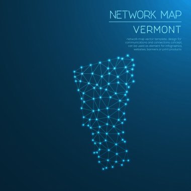Vermont ağ haritası.