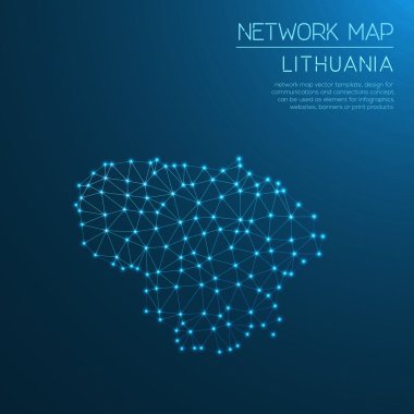 Litvanya Ağ Haritası.