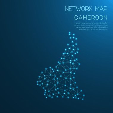 Kamerun Ağ Haritası.