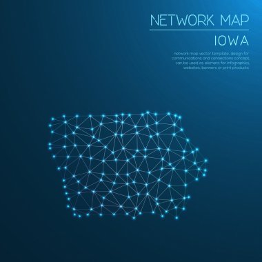 Iowa Ağ Haritası.