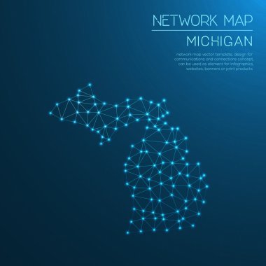 Michigan Ağ Haritası.