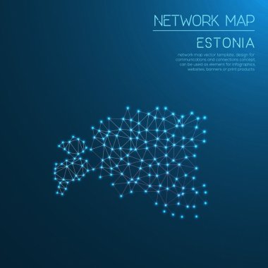 Estonya Ağ Haritası.