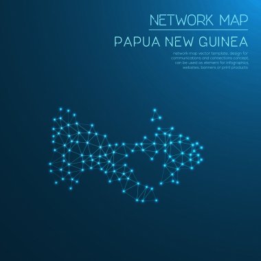 Papua Yeni Gine Ağ Haritası.