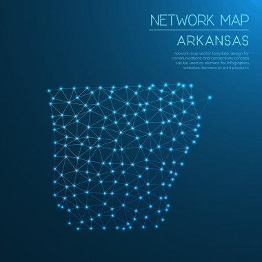Arkansas Ağ Haritası.