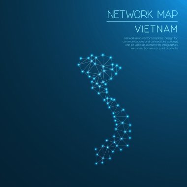 Vietnam Ağ Haritası.