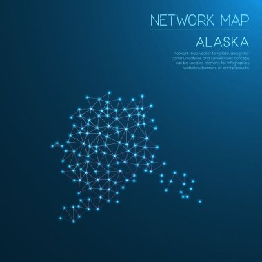 Alaska Ağ Haritası.
