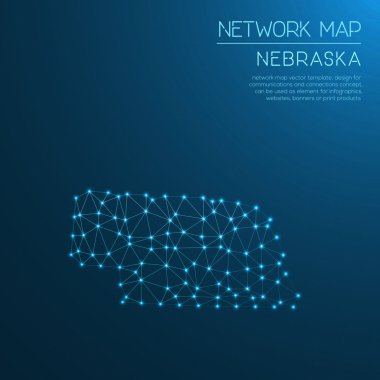 Nebraska Ağ Haritası.