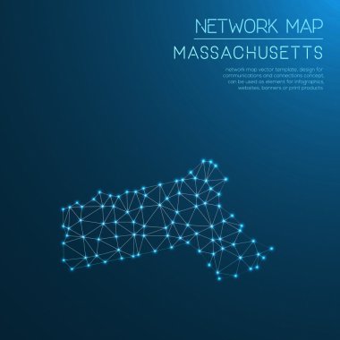 Massachusetts Ağ Haritası.