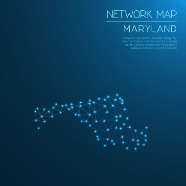 Maryland Ağ Haritası.