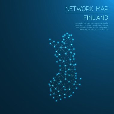 Finlandiya Ağ Haritası.