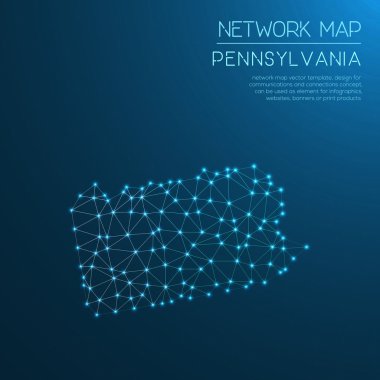 Pennsylvania Ağ Haritası.
