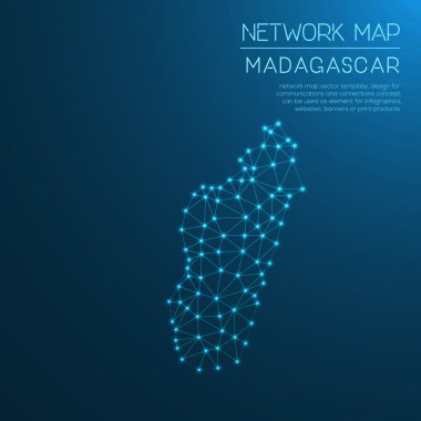 Madagaskar Ağ Haritası.