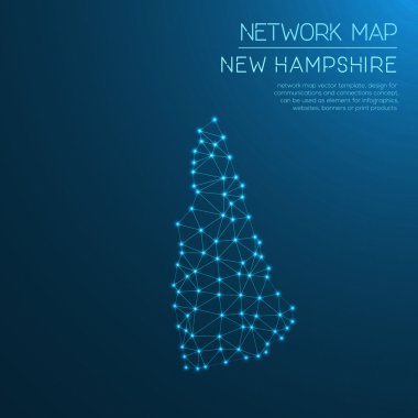 New Hampshire Ağ Haritası.