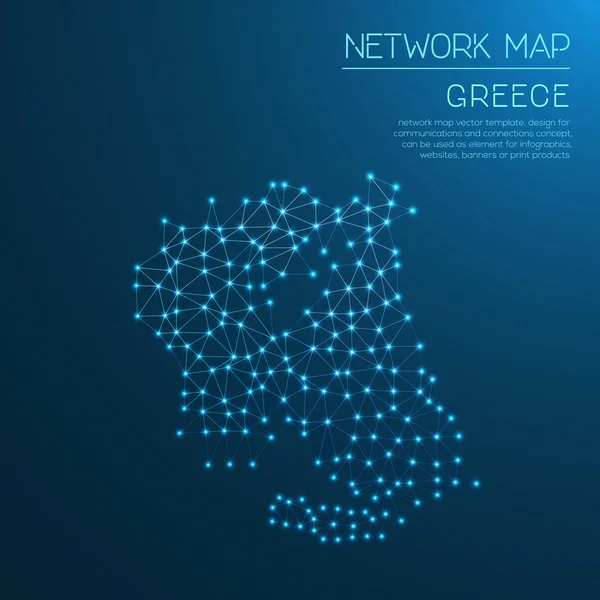 Ελλάδα Χάρτης δικτύου. — Διανυσματικό Αρχείο