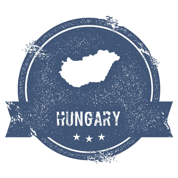 Hongarije Mark. Reizen rubber stempel met de naam en de kaart van Hongarije, vector illustratie. Kan worden gebruikt — Stockvector