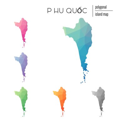 Dizi çokgen Phu Qu vektör.