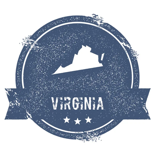 Virginia Virginia vektör çizim Haritası ve adı ile pencere boyutu olabilir seyahat işaretlemek