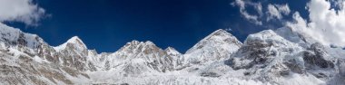 Everest Dağı panorama Panoramic görüntülemek Everest Base Camp Mount Everest Dağı'nın zirvesinden üzerinde