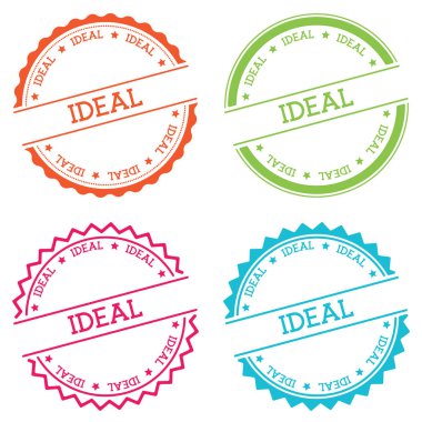 Düz beyaz arka plan üzerinde izole ideal rozet stil etiketi ile metin dairesel amblemi vektör yuvarlak