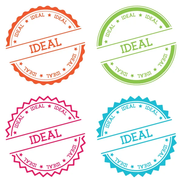 Düz beyaz arka plan üzerinde izole ideal rozet stil etiketi ile metin dairesel amblemi vektör yuvarlak