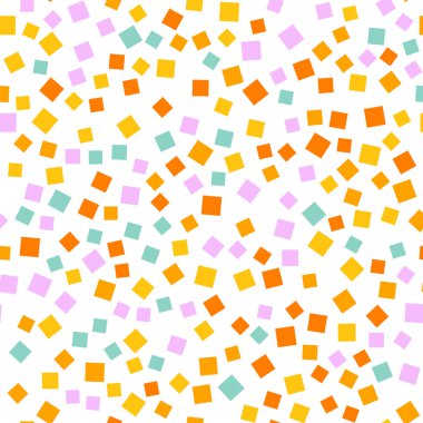 Kareler desen beyaz geometrik arka plan harika rasgele kareler kaotik geometrik soyut