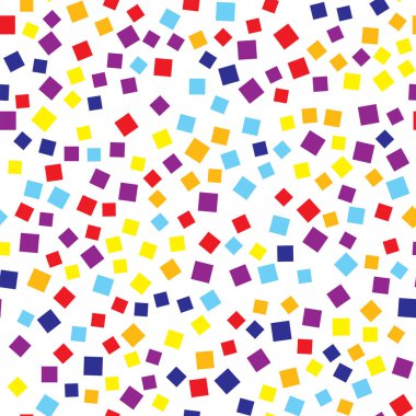 Kareler desen beyaz geometrik arka plan enfes rasgele kareler kaotik geometrik soyut