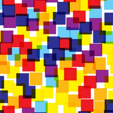 Kareler desen beyaz geometrik arka plan harika rasgele kareler kaotik geometrik soyut