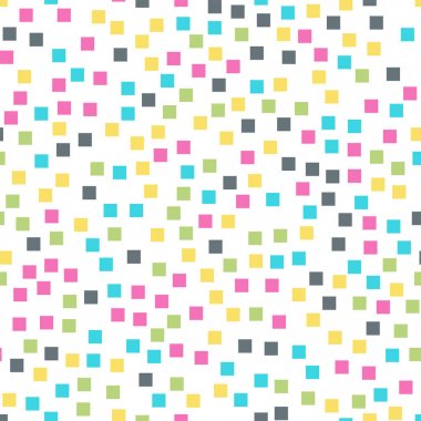 Kareler desen beyaz geometrik arka plan nadir rasgele kareler kaotik geometrik soyut