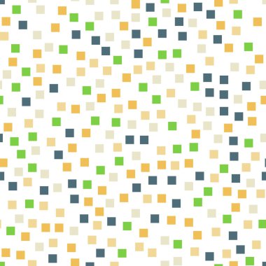 Kareler desen beyaz geometrik arka plan olağanüstü rasgele kareler kaotik geometrik soyut