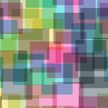 Kareler desen beyaz geometrik arka plan olağanüstü rasgele kareler kaotik geometrik soyut