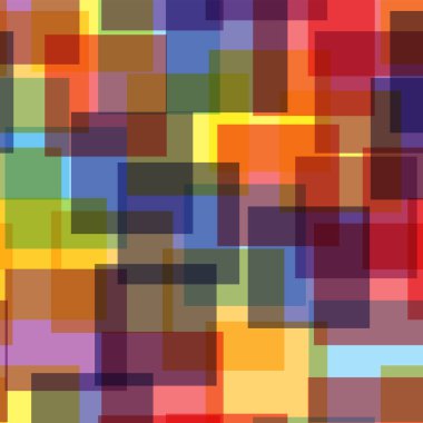 Kareler desen beyaz geometrik arka plan müthiş rasgele kareler kaotik geometrik soyut