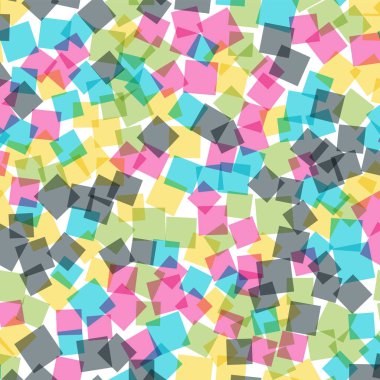 Kareler desen beyaz geometrik arka plan inanılmaz rasgele kareler kaotik geometrik soyut