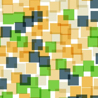 Kareler desen beyaz geometrik arka plan güzel rasgele kareler kaotik geometrik soyut