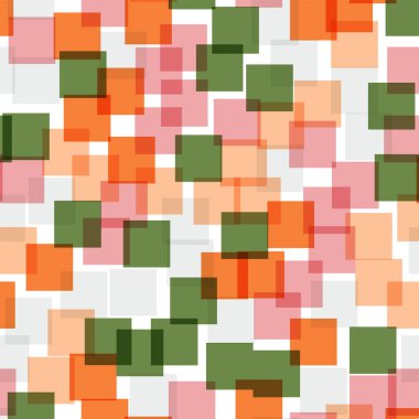 Soyut desen beyaz geometrik arka plan büyük rasgele kareler geometrik kaotik dekor kareler