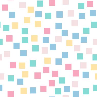 Soyut kareler desen beyaz geometrik arka plan oldukça rasgele kareler geometrik kaotik