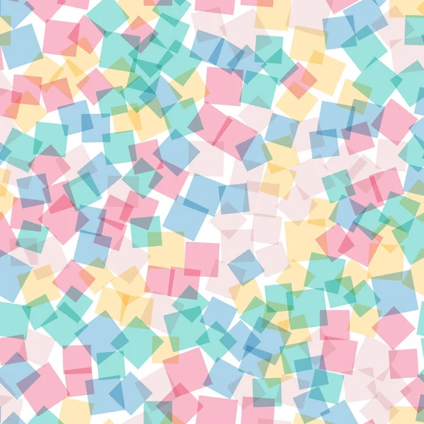 Abstraktní čtverce bílé geometrické pozadí Lepý náhodné kosočtverce geometrický chaotické — Stockový vektor