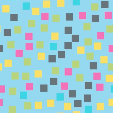 Kareler desen açık mavi geometrik renkli inanılmaz rasgele kareler geometrik soyut