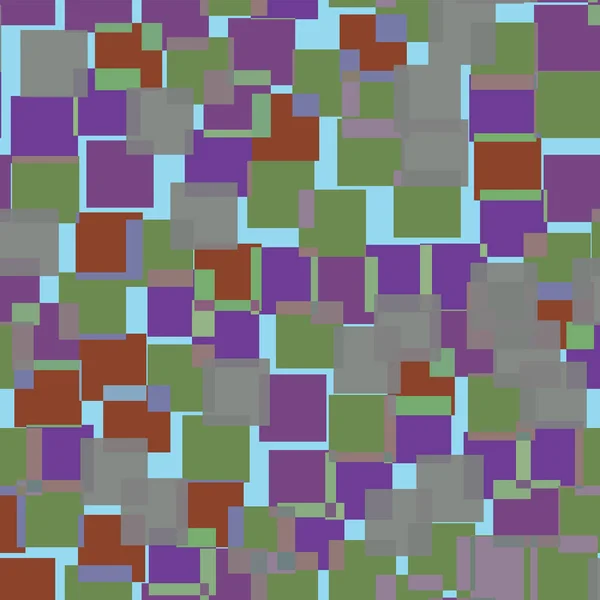 Padrão de quadrados abstratos Fundo geométrico azul claro Quadrados aleatórios surpreendentes Geométricos — Vetor de Stock