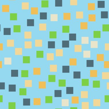 Kareler desen açık mavi geometrik renkli alışılmadık rasgele kareler kaotik geometrik soyut