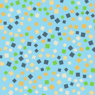 Kareler desen açık mavi geometrik renkli büyük rasgele kareler kaotik geometrik soyut