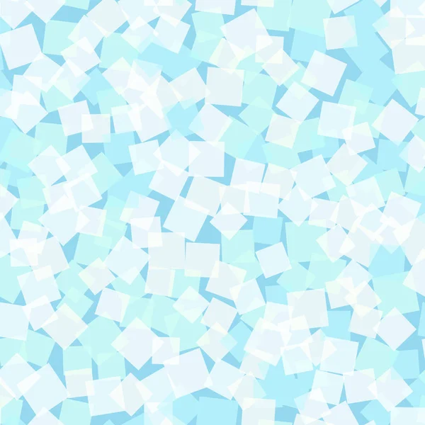 Abstrakte Quadrate Muster hellblau geometrischer Hintergrund feine zufällige Quadrate geometrisch chaotisch — Stockvektor