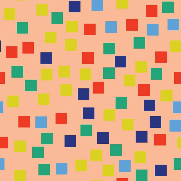 Αφηρημένη πλατείες μοτίβο ροζ φόντο γεωμετρικά τετράγωνα ασυνήθιστο τυχαία γεωμετρική χαοτική — Διανυσματικό Αρχείο