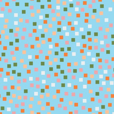 Kareler desen açık mavi geometrik renkli zarif rasgele kareler geometrik soyut