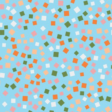 Kareler desen açık mavi geometrik renkli görkemli rasgele kareler geometrik soyut