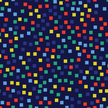 Soyut desen derin mavi geometrik arka plan meraklı rasgele kareler geometrik kaotik kareler