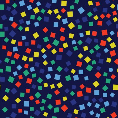 Desen derin mavi geometrik arka plan olağanüstü rasgele kareler geometrik soyut kareler