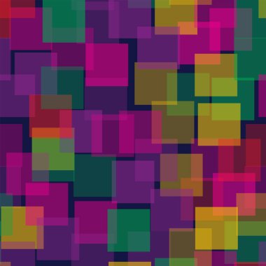 Soyut desen derin mavi geometrik arka plan benzersiz rastgele kareler geometrik kaotik kareler