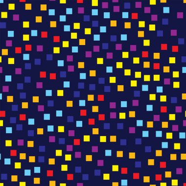 Desen derin mavi geometrik arka plan güzel rasgele kareler geometrik soyut kareler